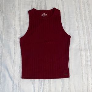 Hollister XS dark red slim tank